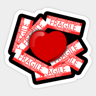 Fragile heart Sticker